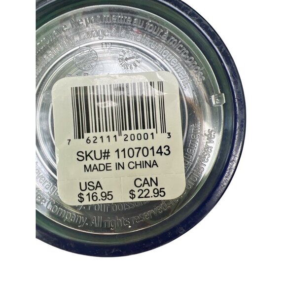 Starbucks Tropical Leaves Venti Cold Cup With Lid 24 Oz Colorful Double-Wall Acr - Picture 4 of 4